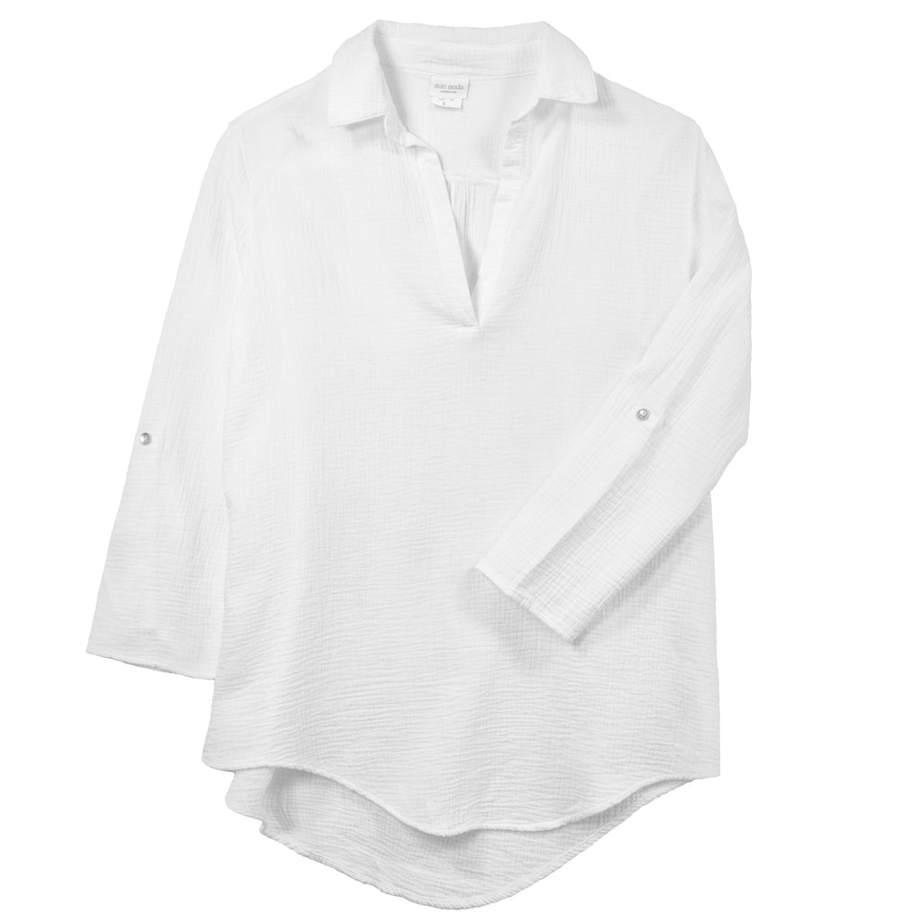white tunic tshirt